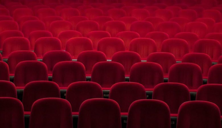red padded theater chairs